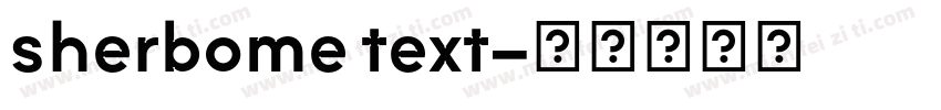 sherbome text字体转换